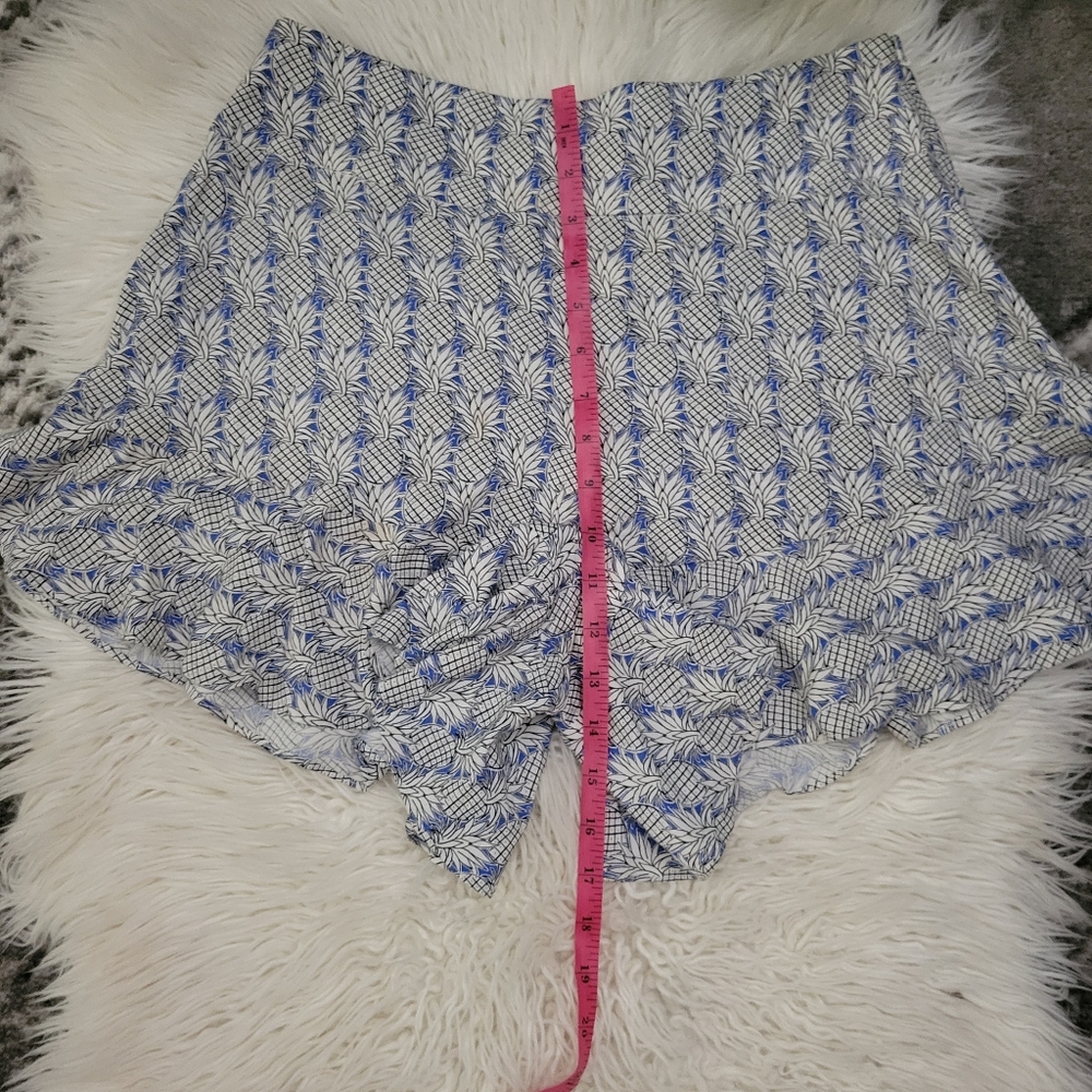 Anthropologie Maeve pineapple ruffle Shorts Size 4 - Picture 8 of 15